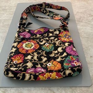 VERA BRADLEY Black Floral Crossbody Bag